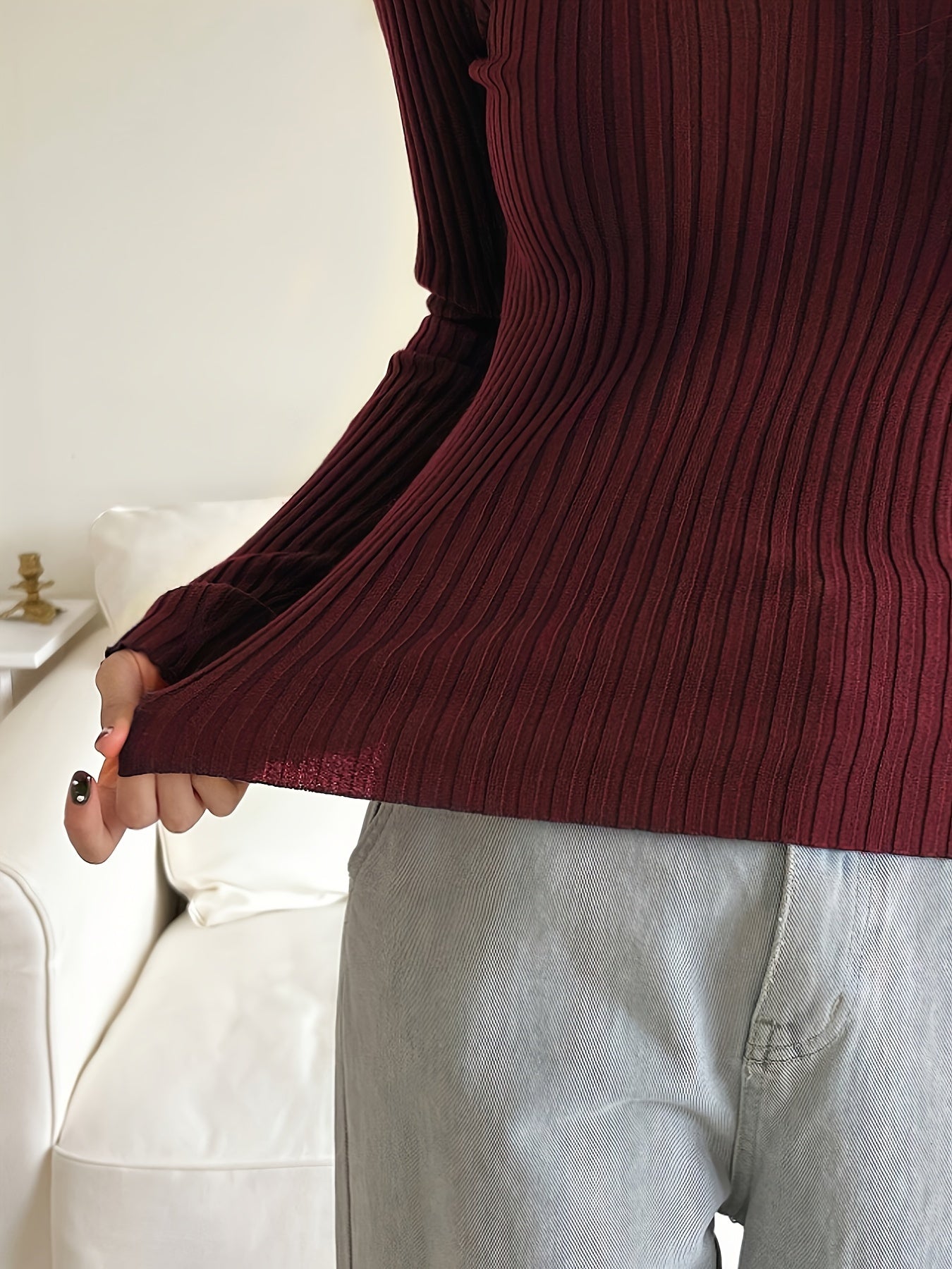 V Neck Pullover Damen