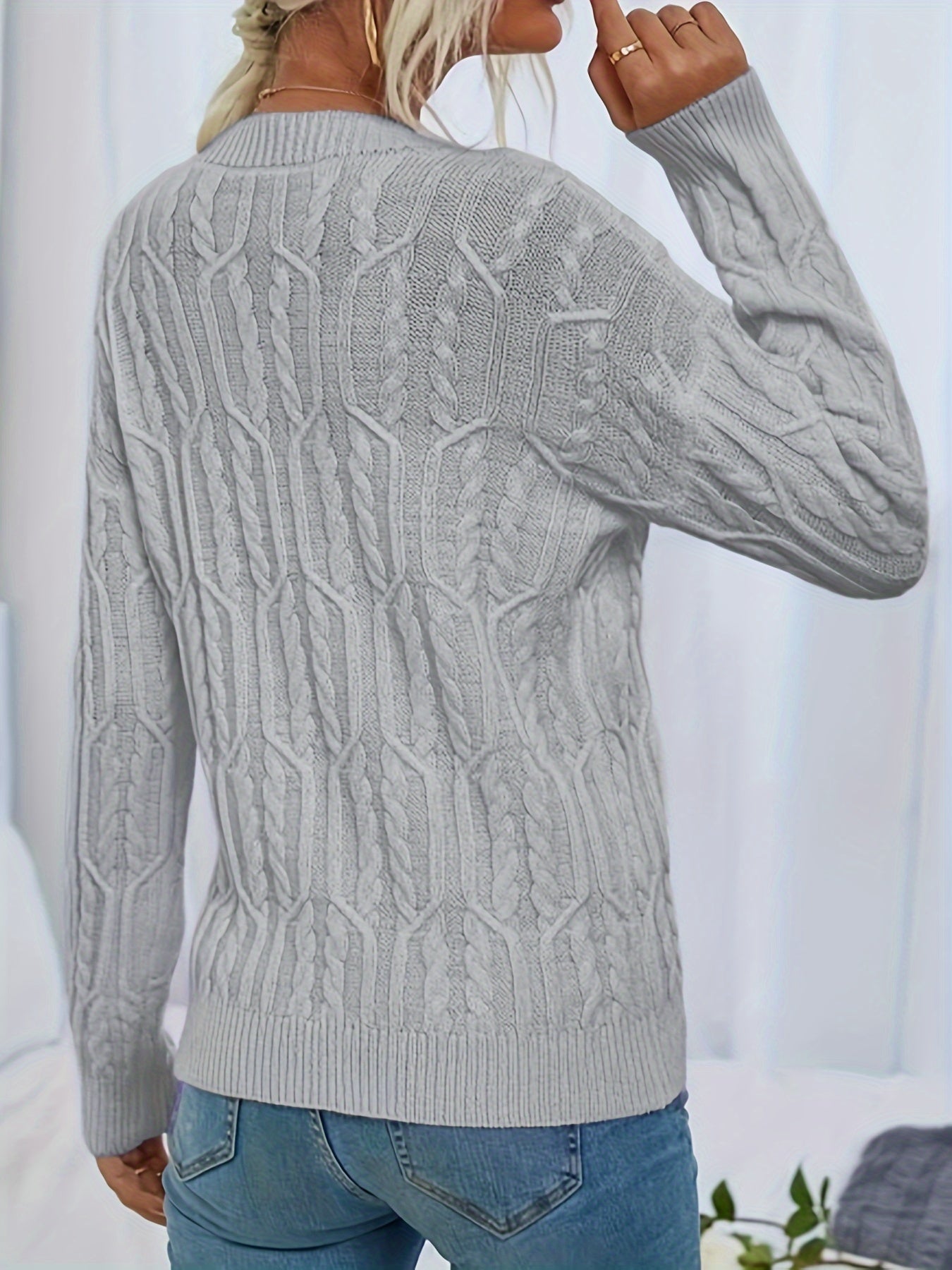 Lässiger Strickpulli Damen