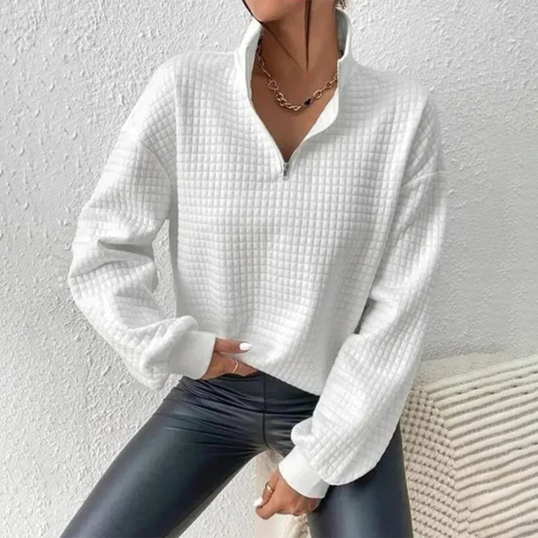 Damen Pullover mit Reißverschluss